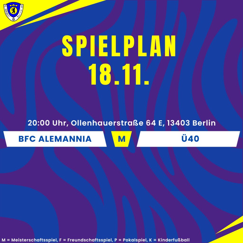 Spielplan 18.11.24