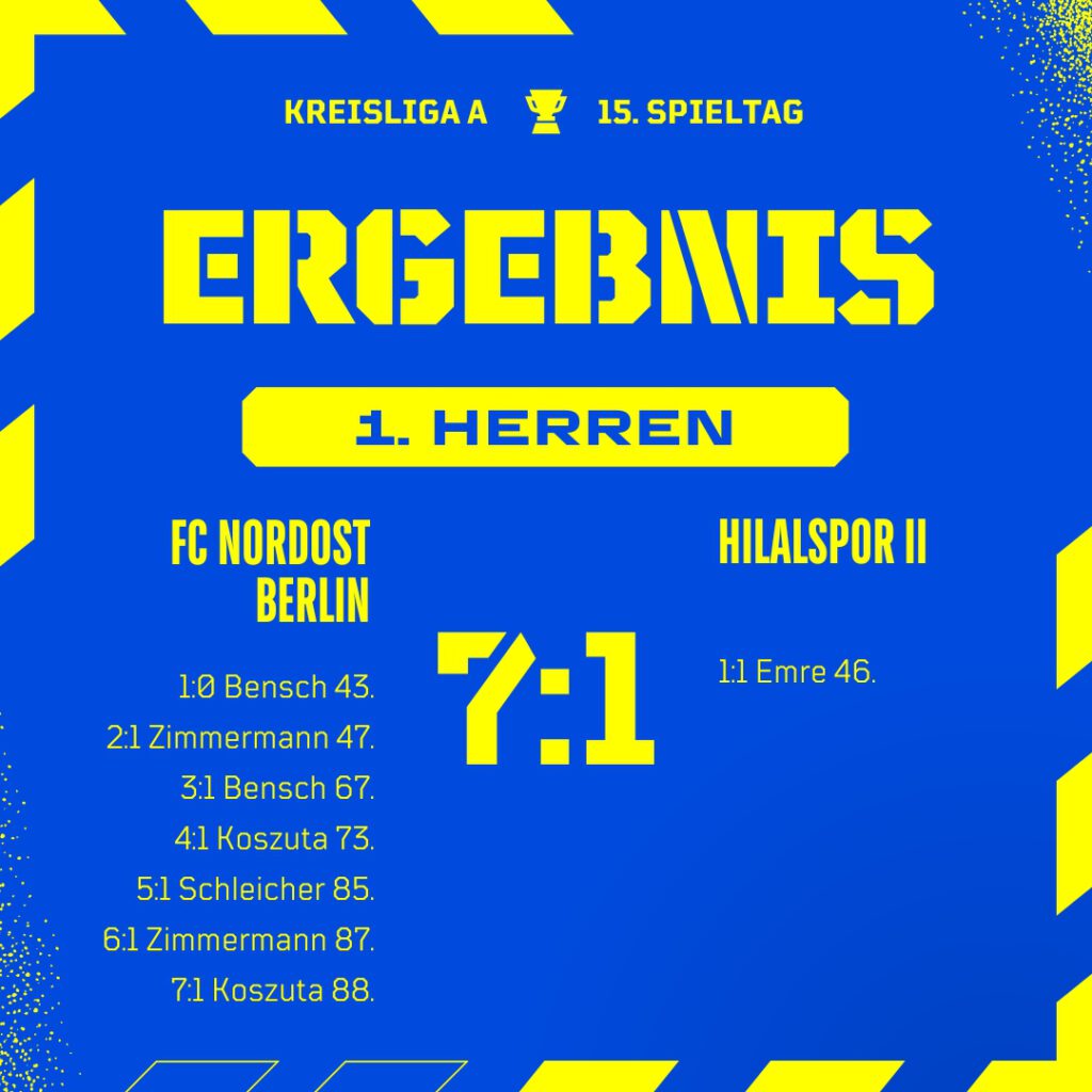 Ergebnis 1. Herren - Hilalspor II