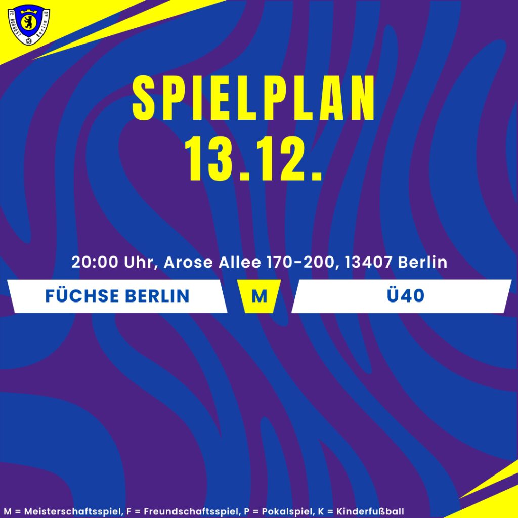 Spielplan 13.12.24