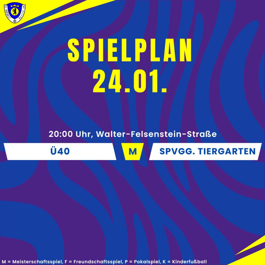 Spielplan 24.01.25