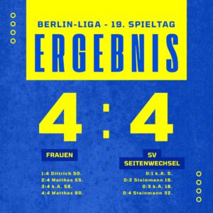 Ergebnis Frauen - SV Seitenwechsel