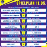 Spielplan 11.05.25