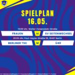 Spielplan 16.05.25