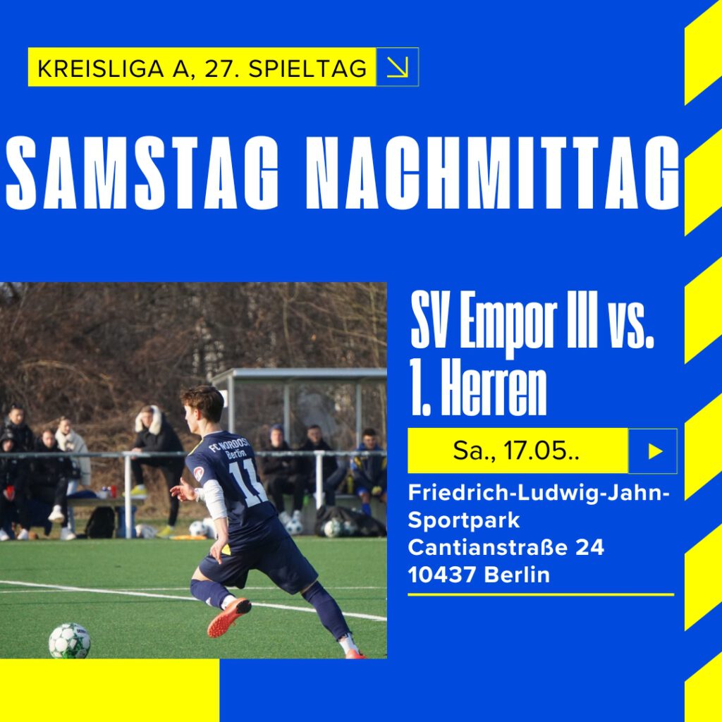 Spieltag SV Empor Berlin III - 1. Herren