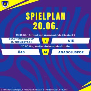 Spielplan 20.06.25