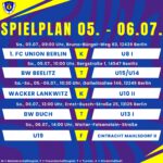Spielplan 05. - 06.07.25
