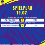 Spielplan 19.07.25