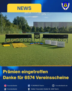 Prämien eingetroffen