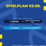 Spielplan 03.08.25