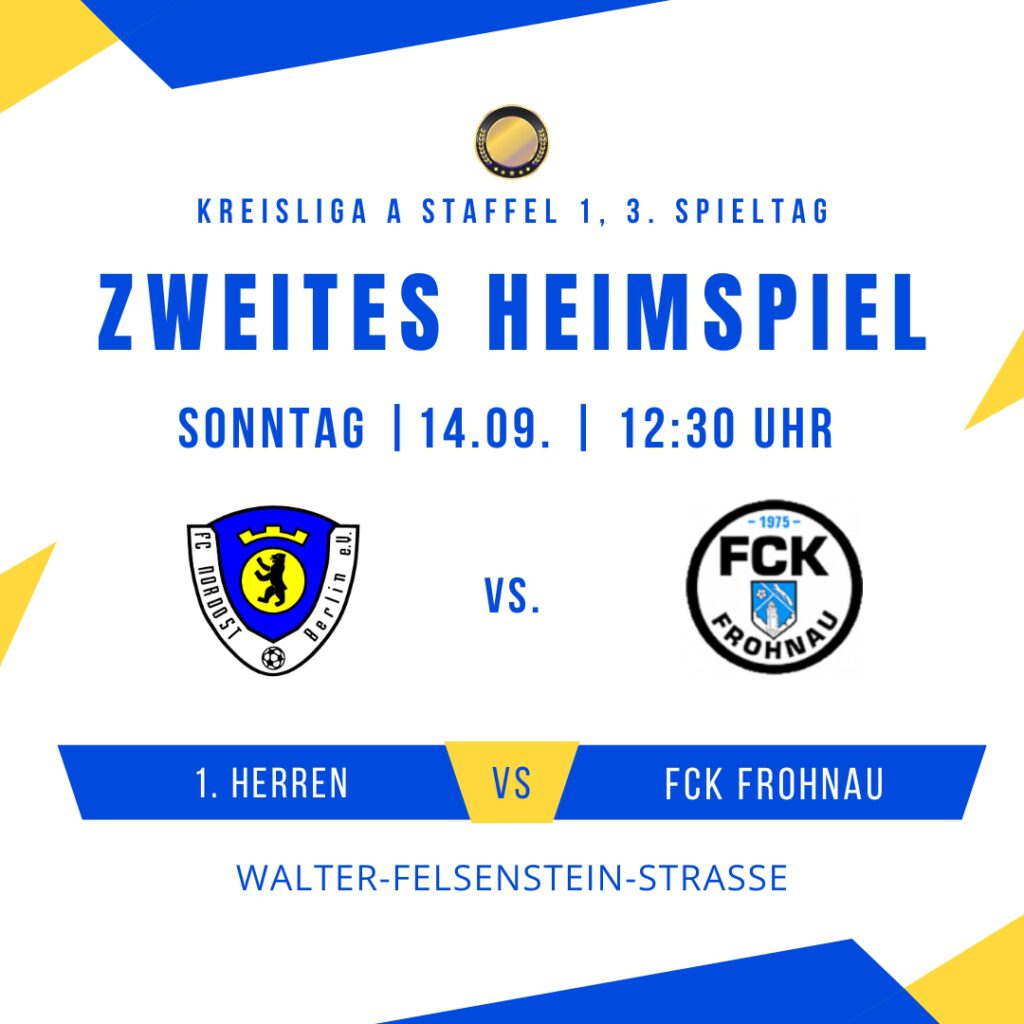 Spieltag 1. Herren - FCK Frohnau