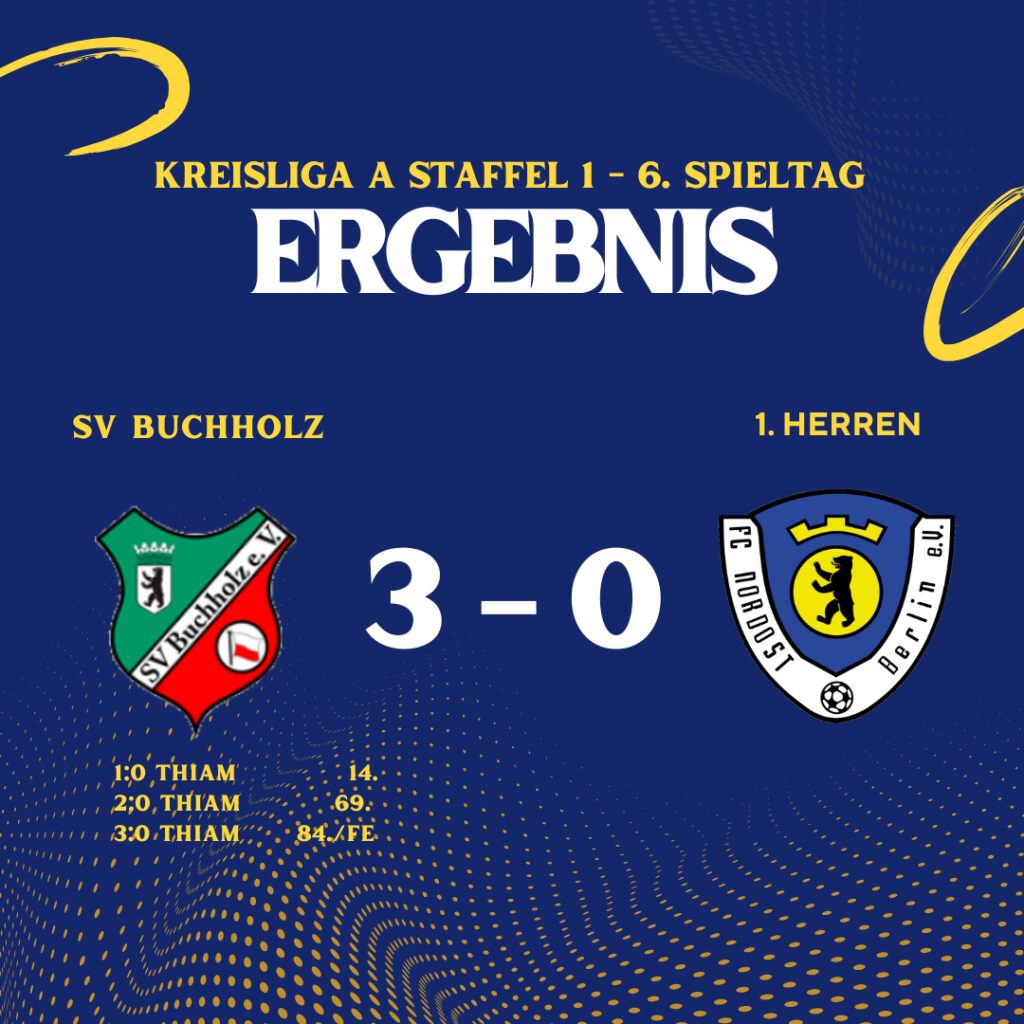 Ergebnis SV Buchholz - 1. Herren