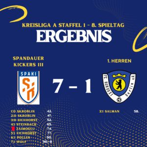 Ergebnis Spandauer Kickers III - 1. Herren