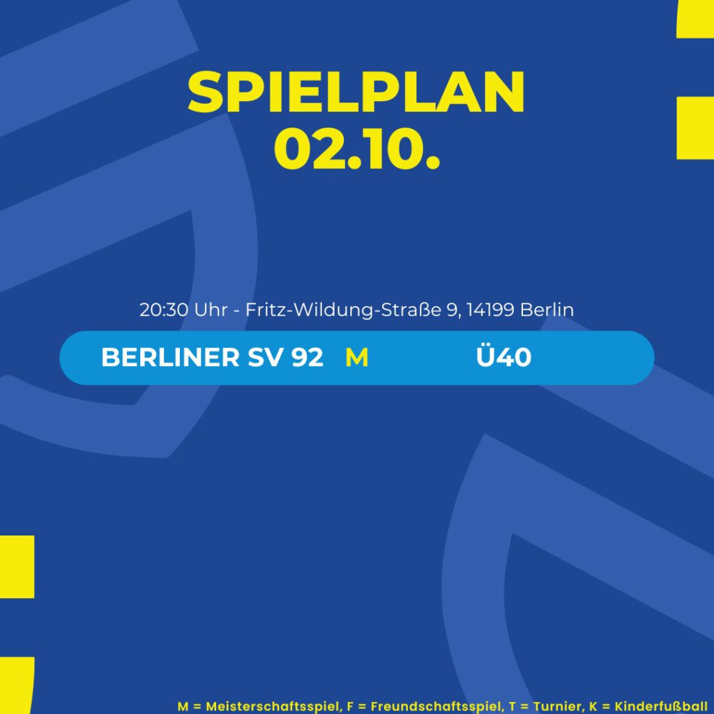 Spielplan 02.10.25