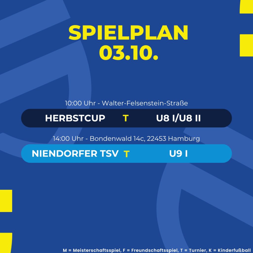 Spielplan 03.10.25