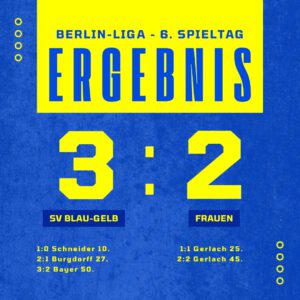 Ergebnis SV Blau-Gelb - Frauen