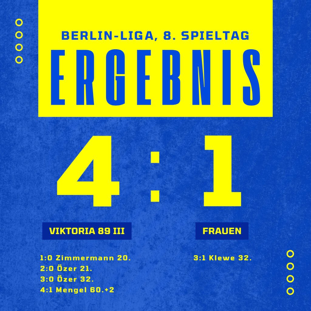 Ergebnis Viktoria 89 III - Frauen