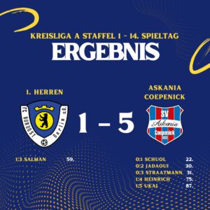Ergebnis 1. Herren - Askania Coepenick