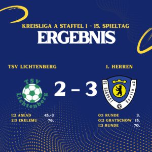 Ergebnis TSV Lichtenberg - 1. Herren