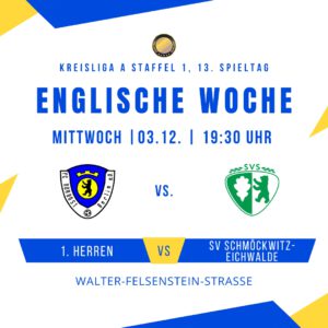 Spieltag 1. Herren - SV Schmöckwitz-Eichwalde