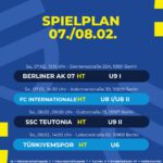 Spielplan 07. - 08.02.26