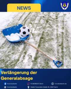 Verlängerung der Generalabsage