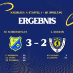 Ergebnis SC Siemensstadt - 1. Herren