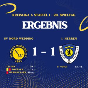 Ergebnis SV Nord Wedding - 1. Heren