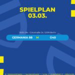 Spielplan 03.03.26
