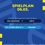 Spielplan 06.03.26
