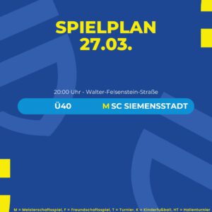 Spielplan 27.03.26