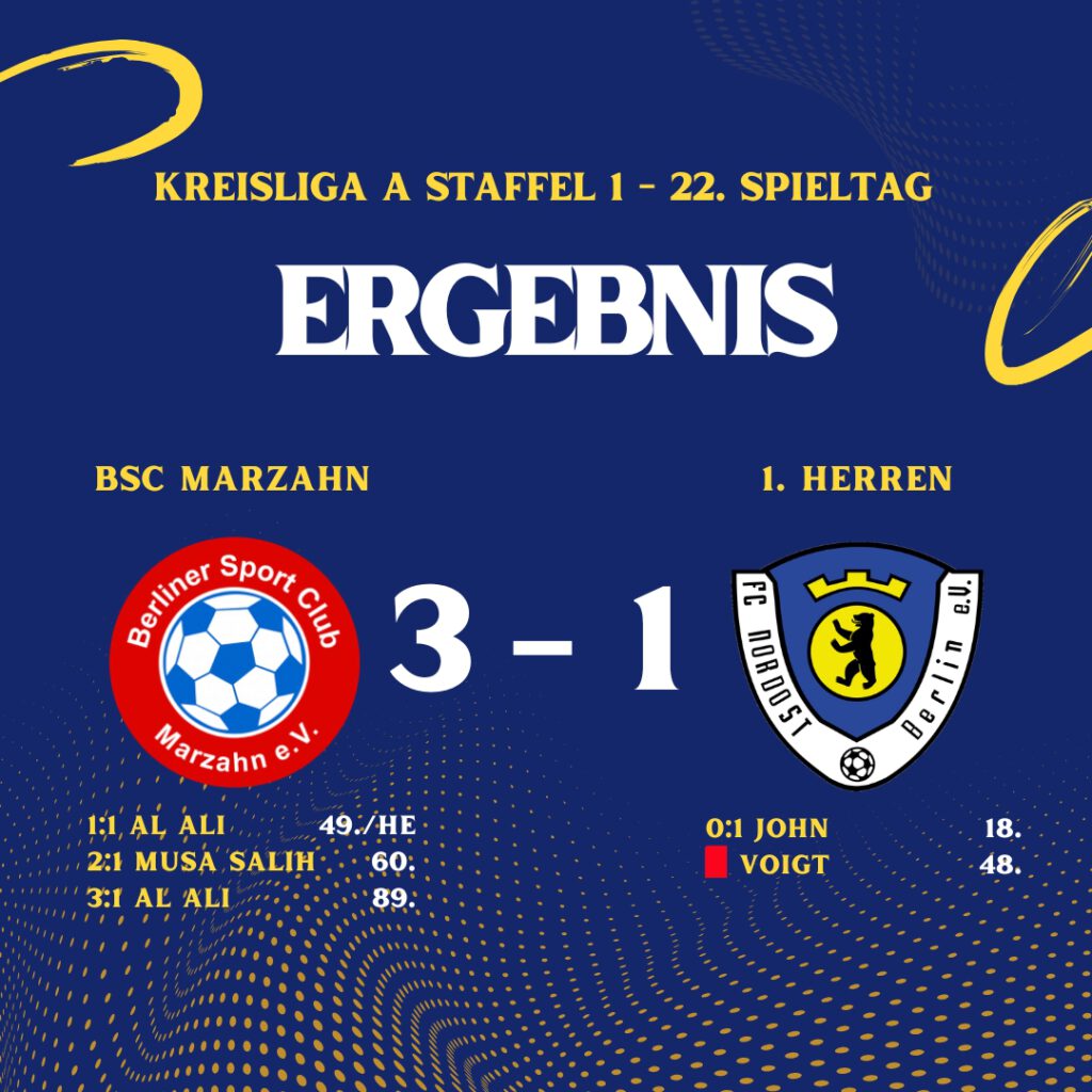 Ergebnis BSC Marzahn - 1. Herren
