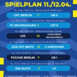 Spielplan 11. - 12.04.26