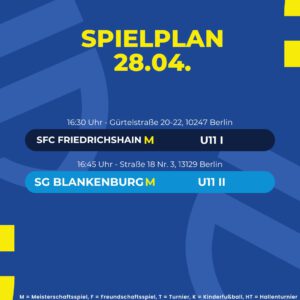 Spielplan 28.04.26