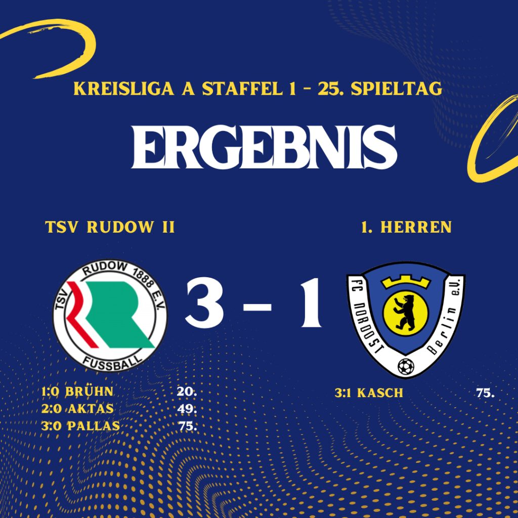 Ergebnis TSV Rudow II - 1. Herren (2)