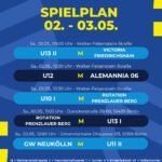 Spielplan 02. - 03.05.26