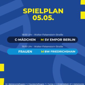Spielplan 05.05.26
