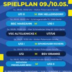 Spielplan 09. - 10.05.26