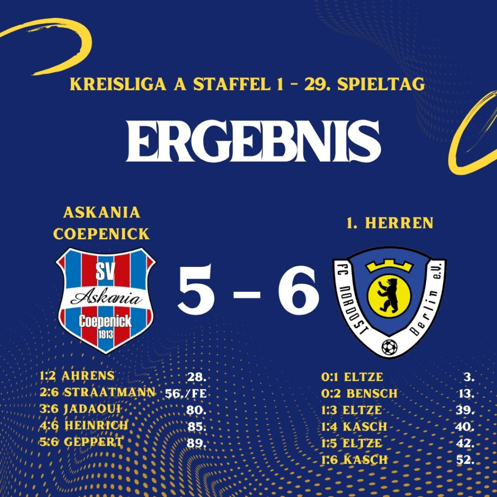 Ergebnis Askania Coepenick - 1. Herren