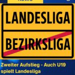 Zweiter Aufstieg - Auch U19 spielt Landesliga
