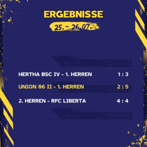 Ergebnisse 25. - 26.07.26
