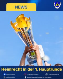 Heimrecht in der 1. Hauptrunde
