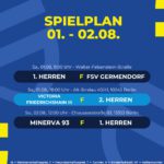 Spielplan 01. - 02.08.26