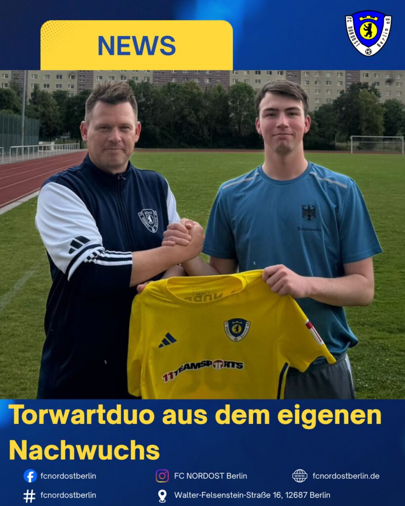Torwartduo aus dem eigenen Nachwuchs