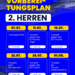 Vorbereitunsplan 2. Herren