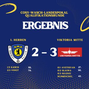 Ergebnis 1. Herren - Viktoria Mitte