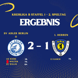 Ergebnis SV Adler Berlin II - 1. Herren
