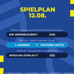 Spielplan 12.08.26