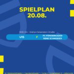 Spielplan 20.08.26
