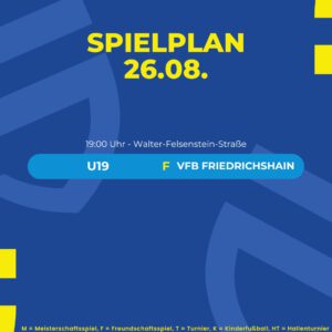 Spielplan 26.08.26
