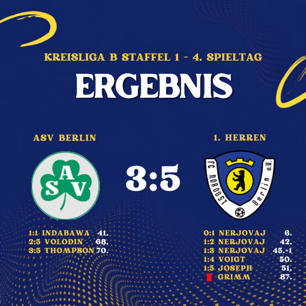Ergebnis ASV Berlin - 1. Herren